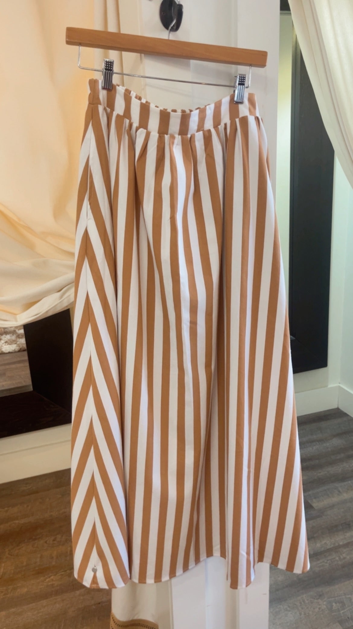 Brown Stripe Set (SKIRT)