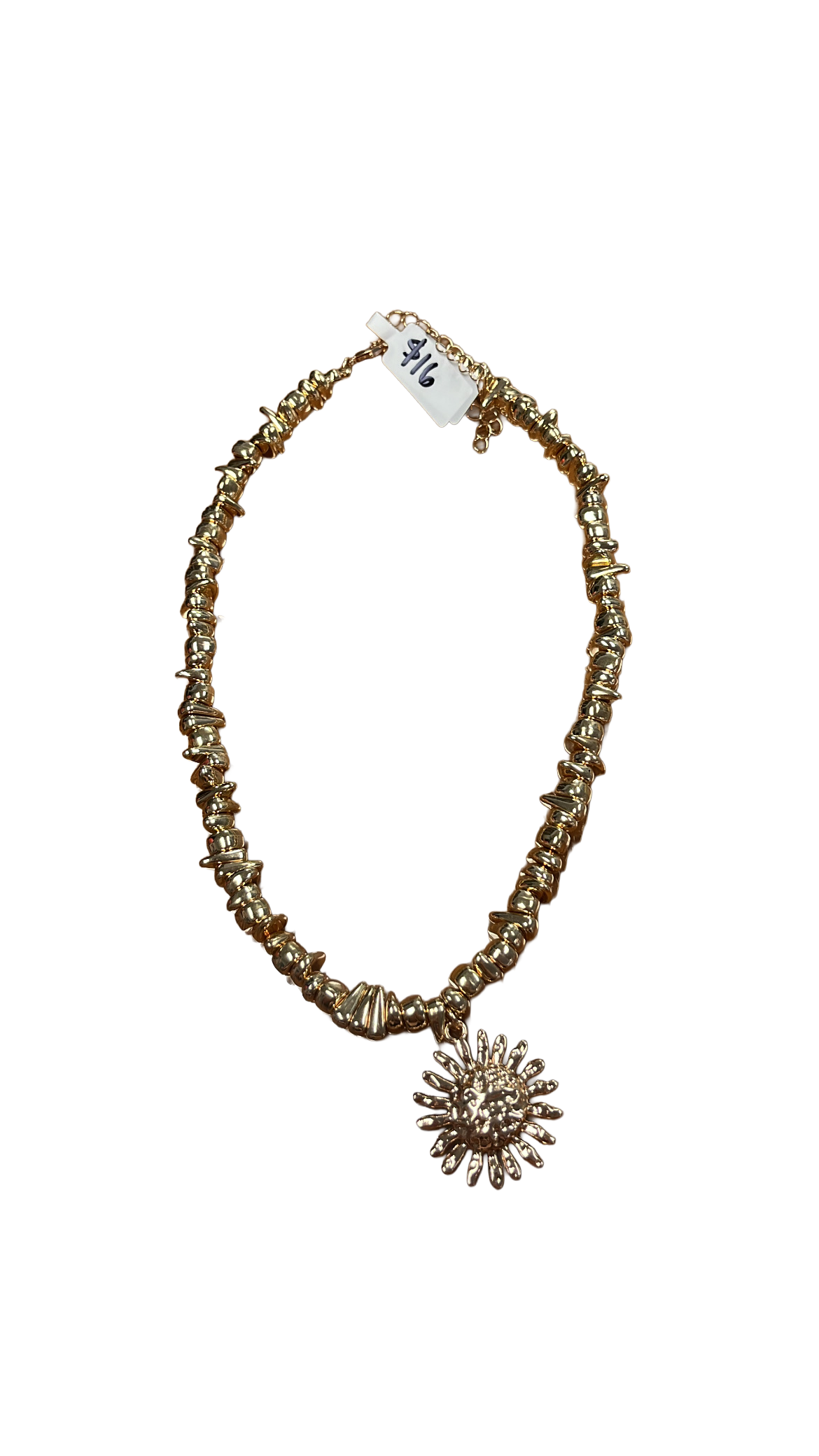 Texture Sun Necklace