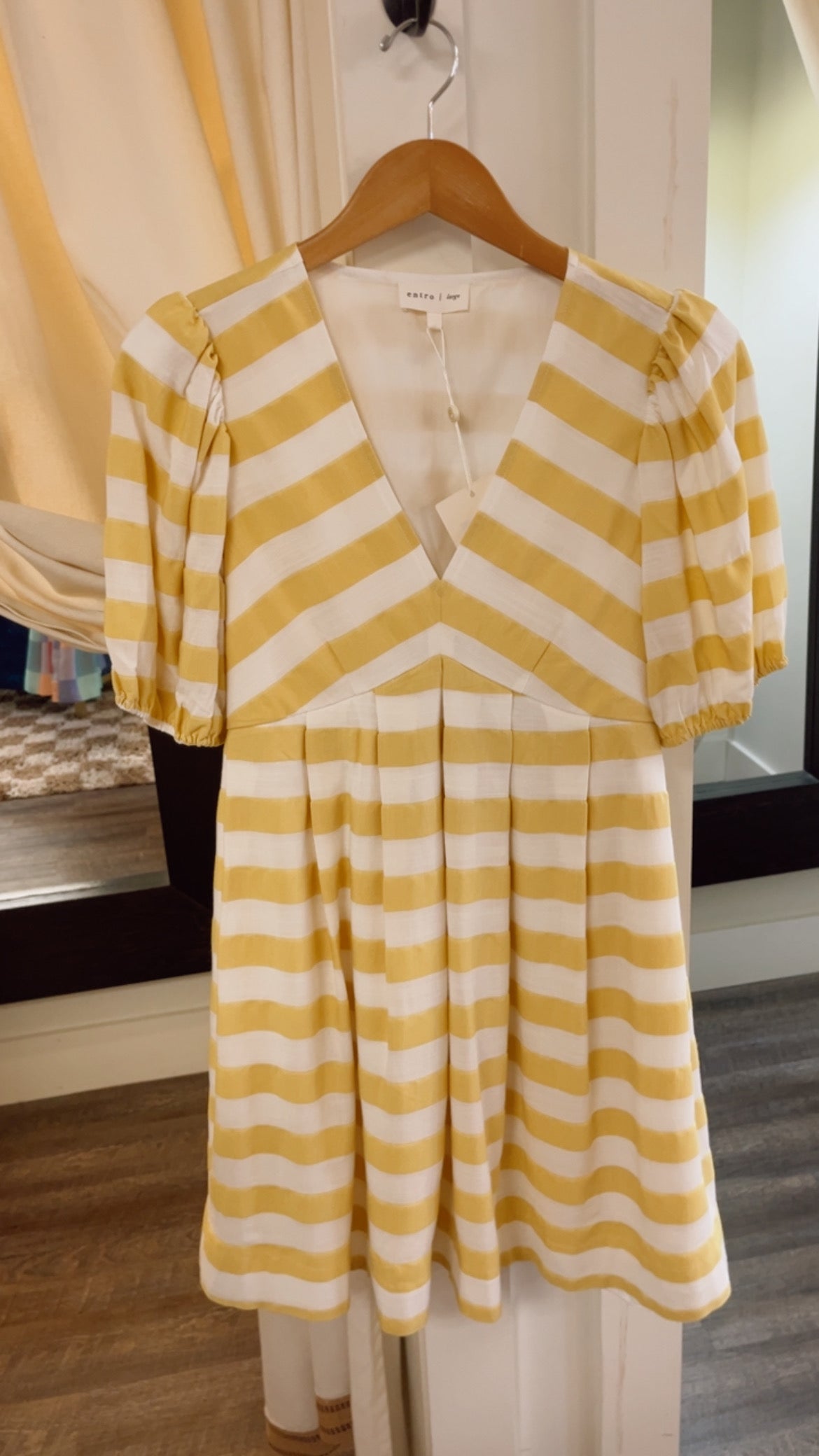 Yellow Striped Dress