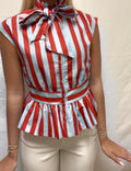 Stripe Bow Blouse