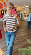 Knitted pullover top