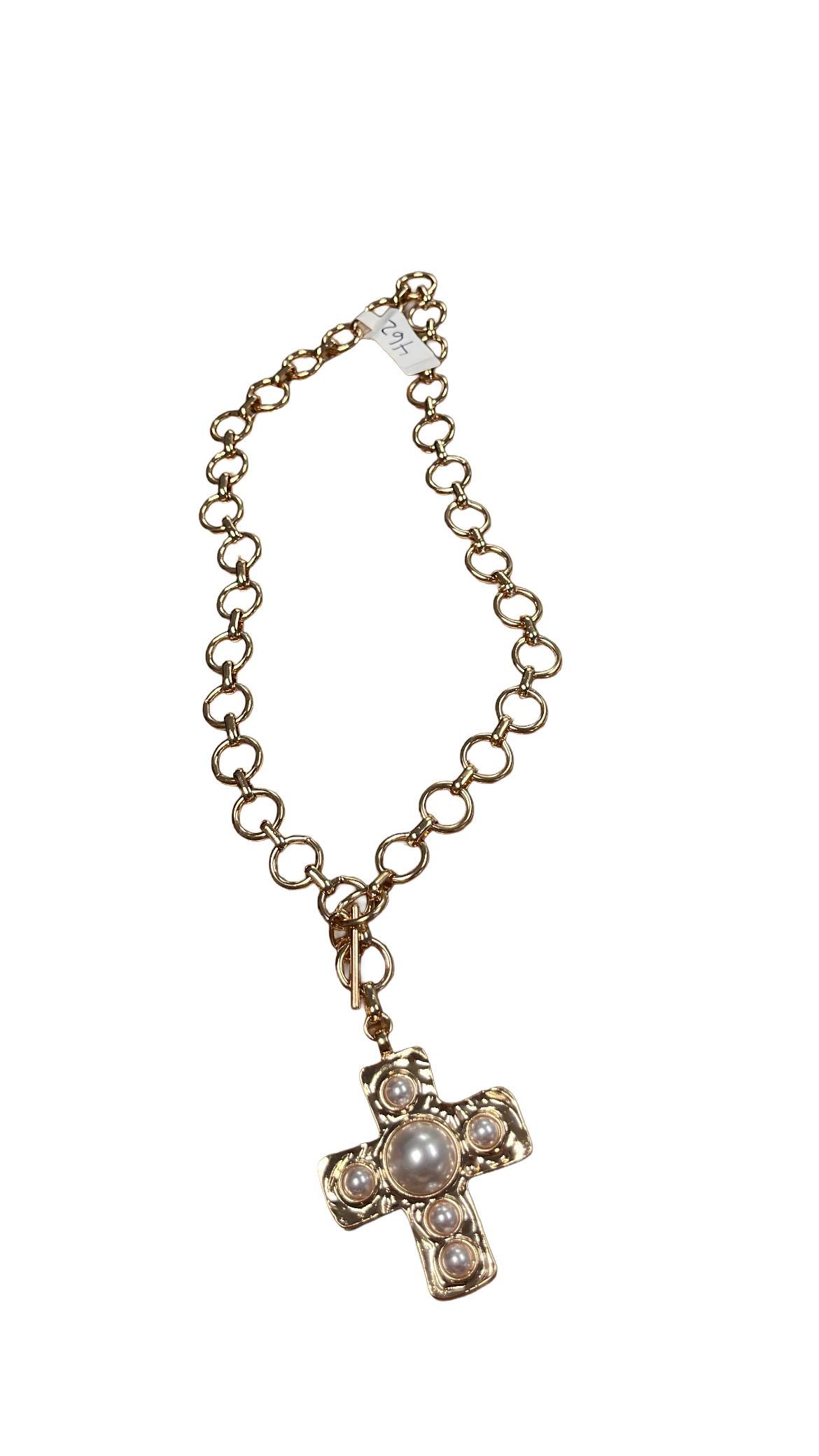 Pearl Cross Necklace