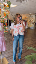 Floral Tie Top