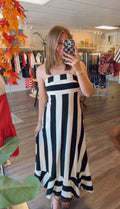 Ivory Stripe Dress